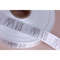 Factory  price  100%  Polyester  Satin  Barcode printing warning labels  for garments